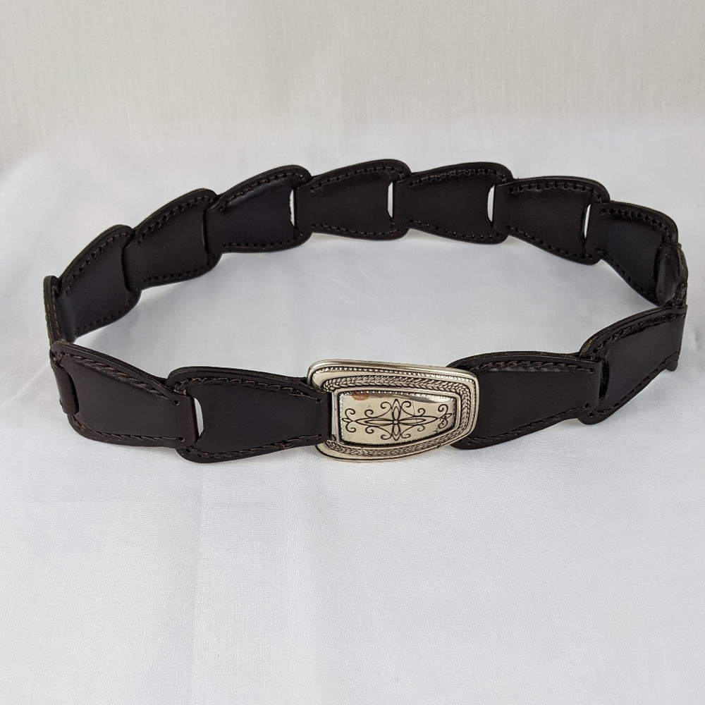 Boho Leather Petal Belt Small